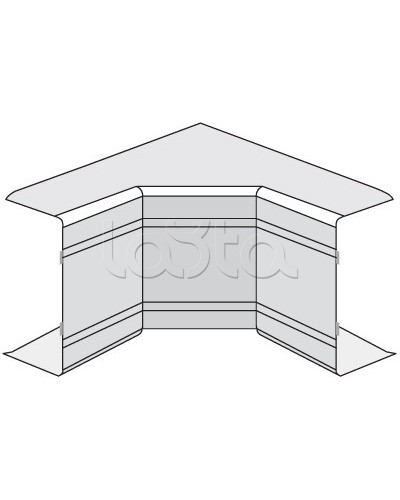 Угол NIA неизменяемый внутр. 90° 100/60 DKC 01829 в Самаре Аксессуары для кабель-канала Pintop.ru