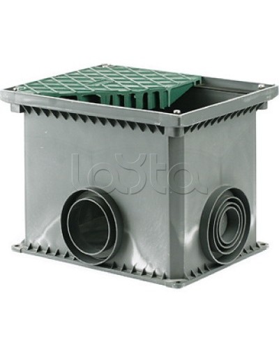 Смотровой переходной колодец без дна для двустенных труб 335х240х255 мм DKC 025003 в Самаре Распределительные коробки Pintop.ru