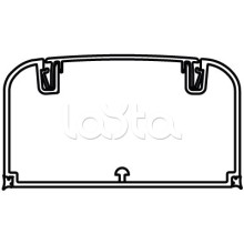 Кабель-канал с фронтальной крышкой 90x50 мм DKC 09501