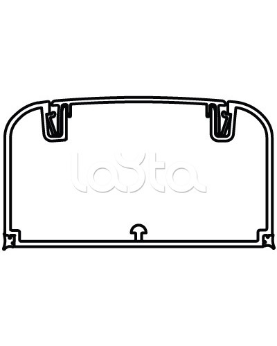 Кабель-канал с фронтальной крышкой 90x50 мм DKC 09501 в Самаре Кабель-канал Pintop.ru