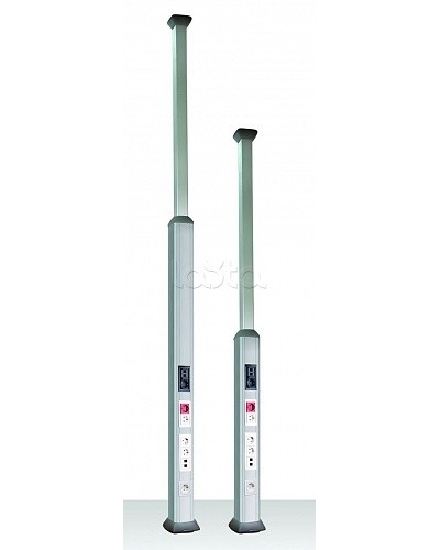 Телескопическая алюминиевая колонна, 2.7 - 4.2м, цвет темно-серебристый металлик DKC 9574 в Самаре Крепежные изделия Pintop.ru