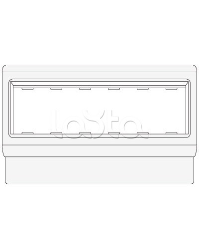 Рамка-суппорт под 6 модулей BRAVA PDA-3BN 80 DKC 10643 в Самаре Аксессуары для кабель-канала Pintop.ru