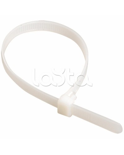 Хомут-стяжка нейлоновый, стандартный P6.6 3.6х370 белый DKC 25208 (100 шт/уп) в Самаре Стяжки-хомуты Pintop.ru