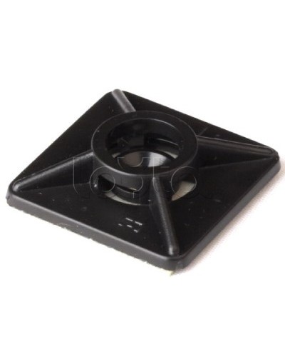 Монтажная база двойная самоклеящаяся, черная, 19х19 DKC 25469 в Самаре Крепежные изделия Pintop.ru