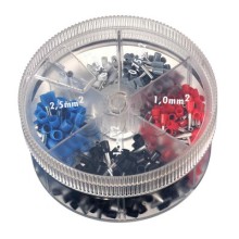 Контейнер наконечников-гильз с изолир.фланцем 0,50 кв.мм белый 1 упаковка - 1000 шт DKC 2ARTD10050