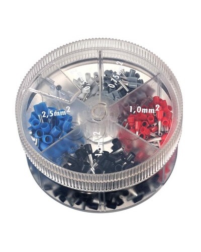 Контейнер двойных наконечников-гильз с изолир.фланцем 0,75-2,50 кв.мм 1 упаковка - 200 шт DKC 2ARTD555 в Самаре Крепежные изделия Pintop.ru