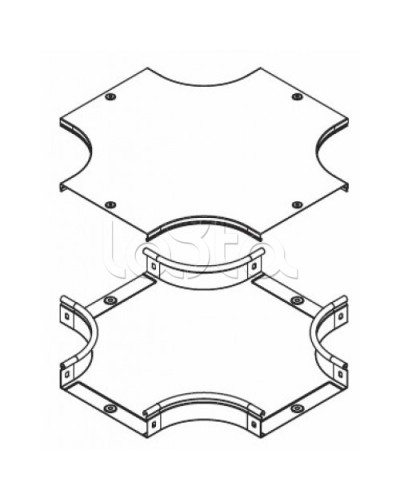 Крышка DPX на ответвитель крестообразный осн. 200 DKC 38064 в Самаре Аксессуары для лотков Pintop.ru