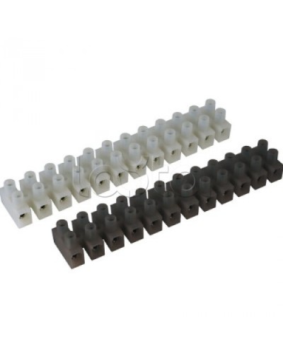 Клемник полипропилен черный, 12р,450V, 24A, 4 мм.кв DKC 43212PL/R в Самаре Клеммные колодки Pintop.ru