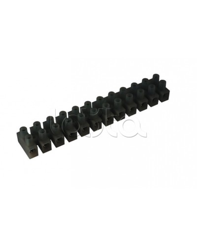 Клеммник полипропиленовый черный 12р 6 кв.мм DKC 43312PL/R в Самаре Клеммные колодки Pintop.ru