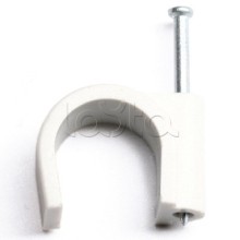 Скоба пластиковая с гвоздем, д.19 - 20мм DKC 52100