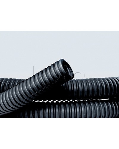 Труба ПНД гибкая гофр. д.32мм, лёгкая без протяжки, 25м, цвет чёрный DKC 70732 в Самаре Труба гофрированная Pintop.ru