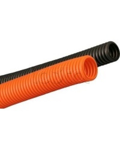 Труба гофрированная ПНД 25 мм лёгкая без протяжки цвет оранжевый DKC 70925 в Самаре Труба гофрированная Pintop.ru
