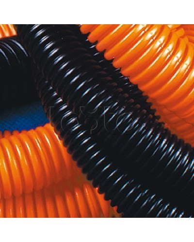 Труба гофрированная ПНД с зондом25 мм цвет чёрный (50 м) DKC 71725 в Самаре Труба гофрированная Pintop.ru