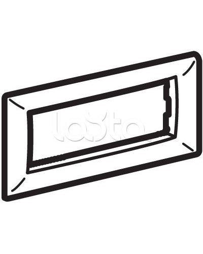 Рамка на 4 модуля, белая DKC 75011W в Самаре Аксессуары для кабель-канала Pintop.ru