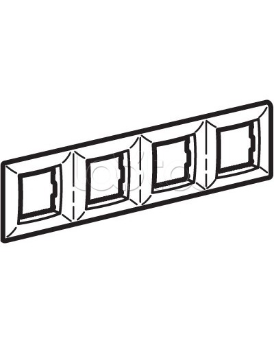 Рамка четырехместная DKC (75014W) в Самаре Аксессуары для кабель-канала Pintop.ru