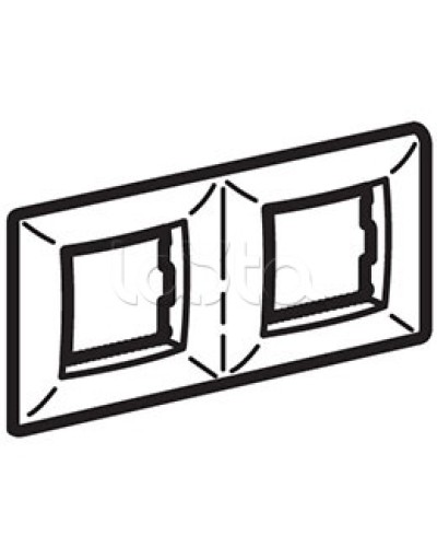 Рамка пятиместная, белый RAL 9010, 10М, BRAVA DKC (75015W) в Самаре Аксессуары для кабель-канала Pintop.ru