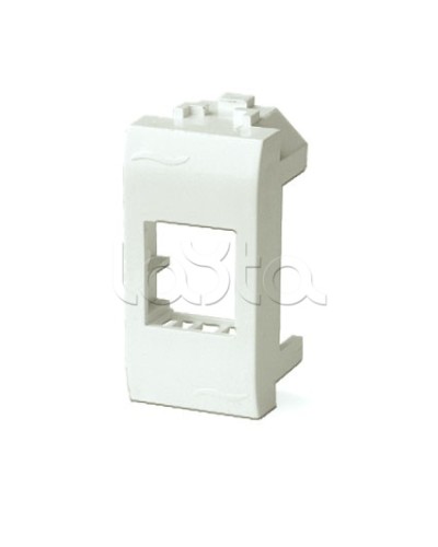 Адаптер для информационных разъемов Systimax, белый, 1мод. DKC 76609B в Самаре Аксессуары для стоек и шкафов Pintop.ru