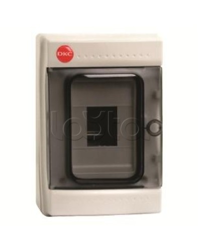 Щиток настенный с дверцей, 4 модуля, IP65, цвет серый DKC 85604 в Самаре Боксы для автоматов Pintop.ru