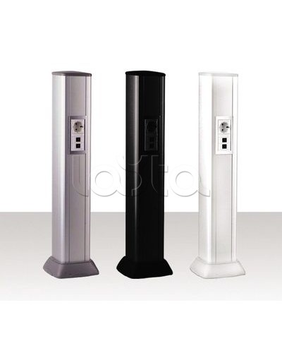 Колонна алюминевая 0,71 м, цвет черный DKC 09593 в Самаре Аксессуары для стоек и шкафов Pintop.ru