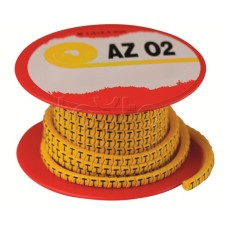 Колечко маркировочное E, 2.5-4мм. черное на желтом DKC AZO3EEBY