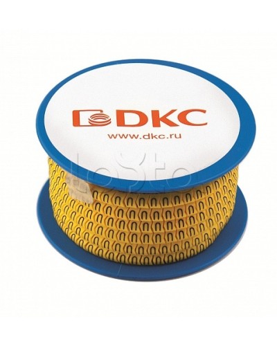 Колечко маркировочное K, 2.5-4мм. черное на желтом DKC AZO3KKBY в Самаре Крепежные изделия Pintop.ru