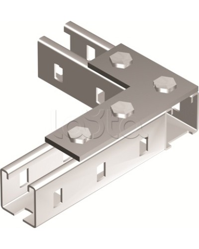 Пластина соединительная L-обр., длина 90х140 мм, 4отв., горячеоцинкованная DKC BMD1022HDZ в Самаре Аксессуары для лотков Pintop.ru