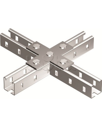 Пластина соединительная Х-обр., горячеоцинкованная DKC BMD1041HDZ в Самаре Аксессуары для лотков Pintop.ru