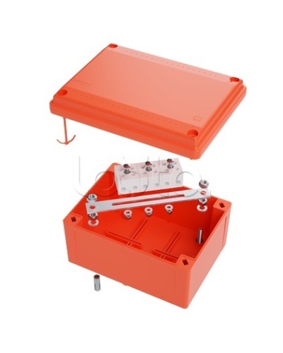 Коробка пластиковая FS с гладкими стенками и клеммниками DKC IP56 100х100х50мм FSB10404 в Самаре Распределительные коробки Pintop.ru