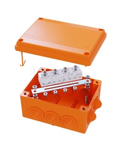 Коробка распределительная IP56, пластиковая с кабельными вводами и клеммниками 150х110х70мм DKC FSK21410 в Самаре Распределительные коробки Pintop.ru