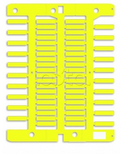 Маркировка для провода, жесткая, для трубочек. 4х18мм. Желтая DKC NUT18Y в Самаре Крепежные изделия Pintop.ru