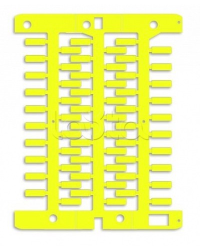 Маркировка для провода, жесткая, для трубочек. 4х23мм. Желтая DKC NUT23Y в Самаре Крепежные изделия Pintop.ru