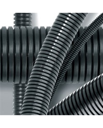 Труба гофрированная DN17мм, ПВ-2, д. вн. 16,8 мм, д. нар. 21,2 мм, полиамид 6 DKC (PA601721F2) в Самаре Труба гофрированная Pintop.ru