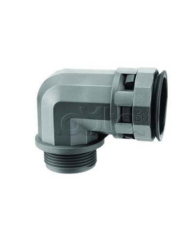 Муфта 90 грд. труба-коробка DN 17 мм, М20х1,5, полиамид, цвет черный DKC PAN17M20N в Самаре Повороты, муфты, тройники Pintop.ru