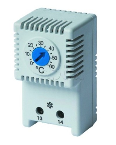 Термостат, NO контакт, диапазон температур: 0-60 °C DKC R5THV2 в Самаре Аксессуары для стоек и шкафов Pintop.ru