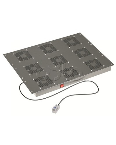 Потолочный вентиляторный модуль, с термостатом 9 вент. для крыши Ш=800мм DKC R5VSIT8009FT в Самаре Вентиляторные модули Pintop.ru