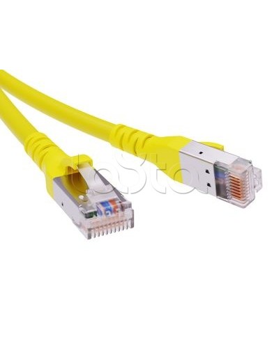 Патч-корд экранированный CAT6A SF/UTP 4х2, LSZH, желтый, 0.5м DKC RN6ASF4505YL в Самаре Патчкорды (медные) Pintop.ru