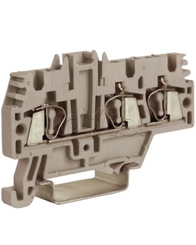 Зажим 2,5 кв.мм серый 1 ввод/2 вывода DKC ZHM510GR в Самаре Держатели, клипсы, скобы Pintop.ru