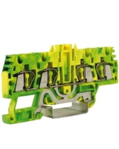 Зажим для заземления, 2 ввод/2 вывода, 2,5 кв.ммжелто-зеленый DKC ZHT520-RET в Самаре Держатели, клипсы, скобы Pintop.ru