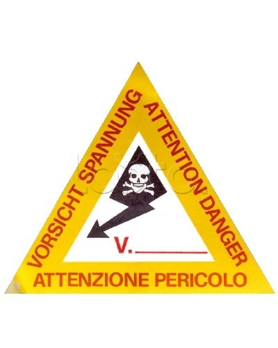 Предупреждающая табличка 120мм DKC ZTA002 в Самаре Аксессуары для лотков Pintop.ru