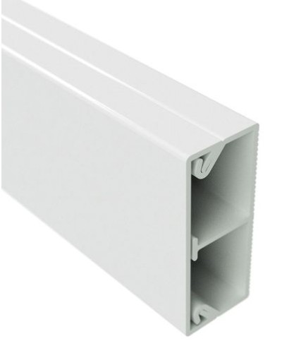 Миниканал с перегородкой TMC 40/2x17 белый (розница 8 м в пакете, 10 пакетов в коробке) DKC (00305R) в Самаре Кабель-канал Pintop.ru