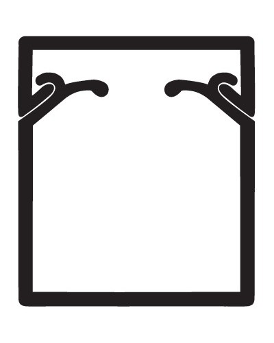 Кабель-канал TA-EN 40x40 с крышкой с плоской основой DKC 00324 в Самаре Кабель-канал Pintop.ru