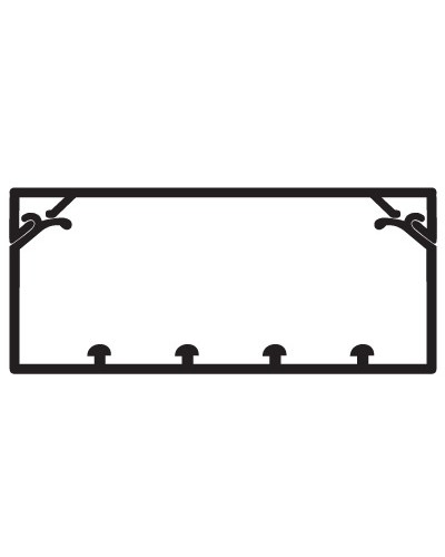 Коробс крышкой с направляющими для установки разделителей TA-GN 120x40DKC 01783 в Самаре Кабель-канал Pintop.ru