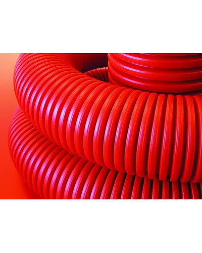 Труба гофрированная двустенная ПНД 125 мм для кабельной канализации с зондом DKC 121912 (40 м) в Самаре Труба гофрированная Pintop.ru