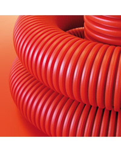 Труба гофрированная двустенная ПНД 75 мм для кабельной канализации с протяжкой DKC 121975 (50 м) в Самаре Труба гофрированная Pintop.ru