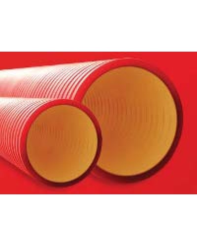 Труба гофрированная двустенная ПНД 110 мм для кабельной канализации без протяжки DKC 160911 (6 м) в Самаре Труба гофрированная Pintop.ru