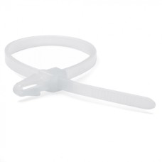 Хомут P6.6 с монтажным основанием под отверстие 4,5мм, белый 3,6x150 DKC 252155SR-M