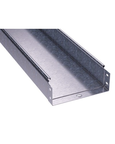 Лоток 100х80 L3000 толщ. 1мм, без перфорации, цинк-ламельный DKC / ДКС (3506210ZL) в Самаре Кабельные лотки Pintop.ru