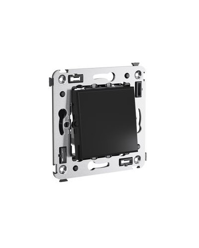 Выключатель одноклавишный в стену, Avanti, Черный квадрат DKC 4402103 в Самаре Аксессуары для кабель-канала Pintop.ru