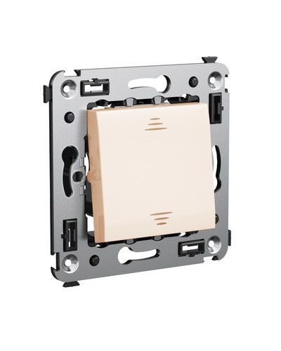 Инвертор одноклавишный в стену, Avanti, Ванильная дымка DKC 4405123 в Самаре Аксессуары для стоек и шкафов Pintop.ru