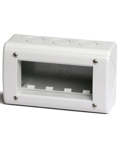 Модульная настен. коробка для эл/устан. изделий VIVA, IP40,4мод. DKC 54740 в Самаре Аксессуары для лотков Pintop.ru